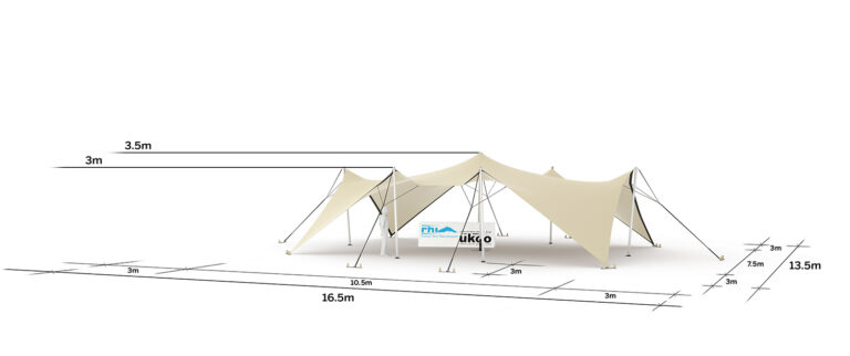 Tente nomade Ukoo 79m2 4 cotés au sol autre